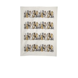 Geschirrtuch Katzen, recycelte Baumwolle, 50x70cm Geschirrtuch Katzen, recycelte Baumwolle, 50x70cm