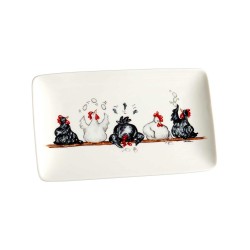 Camilla Ståhl Servierplatte mit Hühnern