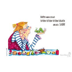 Frühstücksbrettchen Barbara Freundlieb Raupen haben es gut