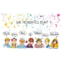 Passepartout B. Freundlieb Wir mögens bunt