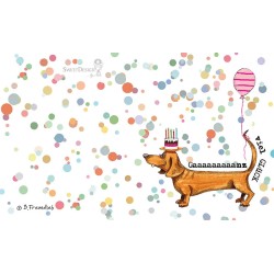 Künstler-Karte B. Freundlieb Gaaaanz viel Glück