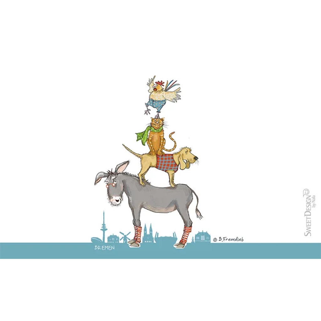 Frühstücksbrettchen Barbara Freundlieb Bremer Skyline Frühstücksbrettchen Barbara Freundlieb Bremer Skyline