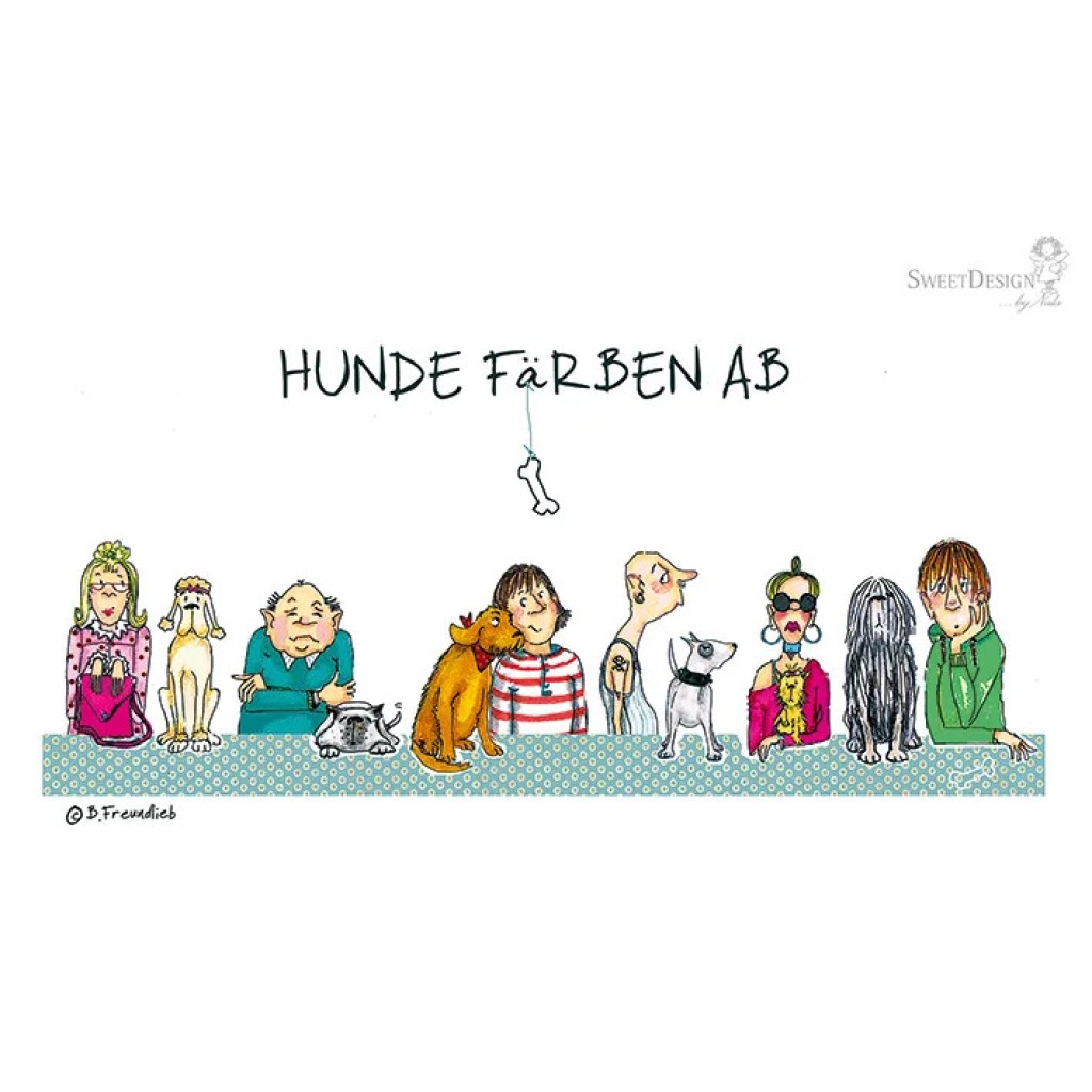 Frühstücksbrettchen Barbara Freundlieb Hunde färben ab Frühstücksbrettchen Barbara Freundlieb Hunde färben ab