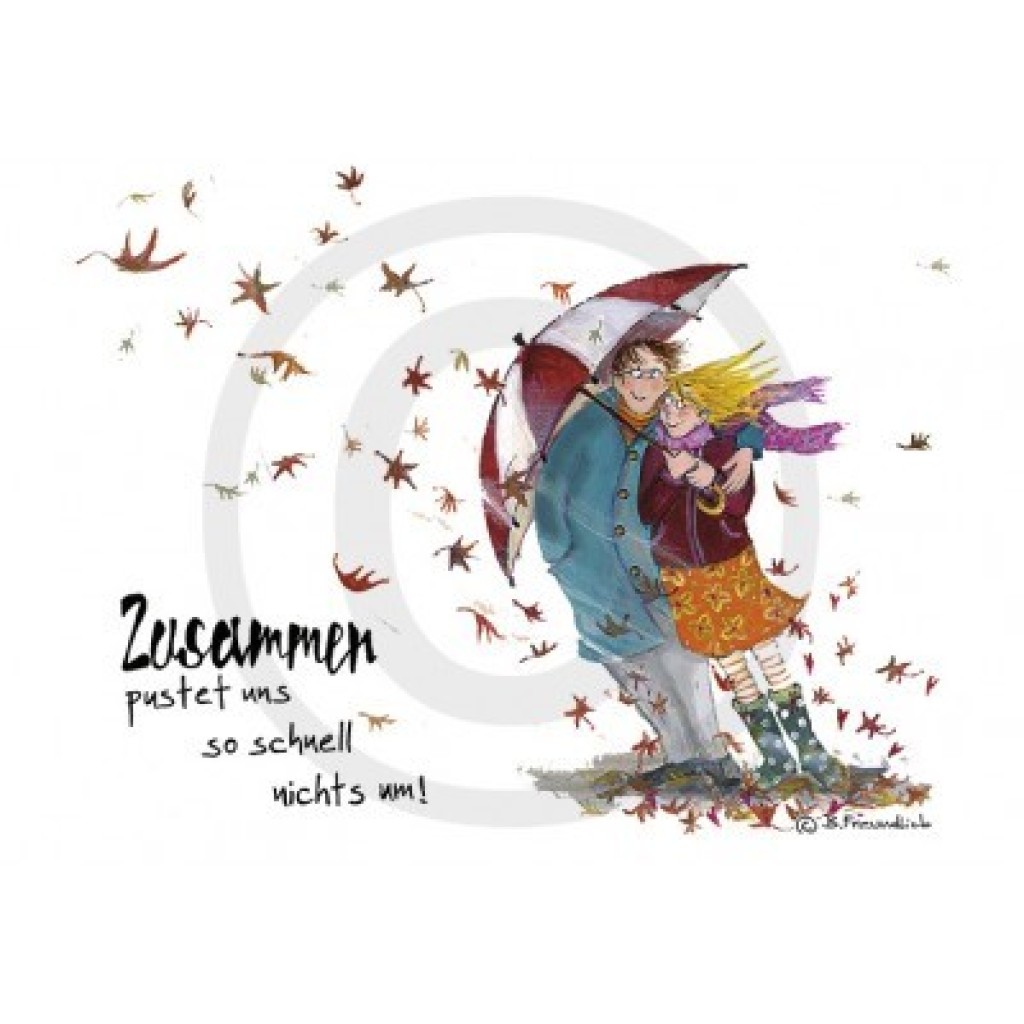 Künstler-Karte B. Freundlieb Zusammen Künstler-Karte B. Freundlieb Zusammen