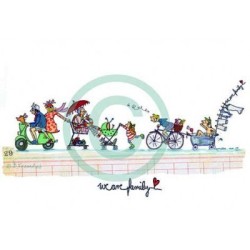 Künstler-Karte B. Freundlieb We are Family