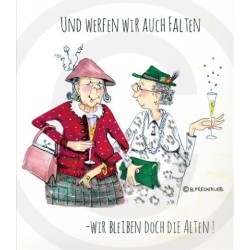 Künstler-Karte B. Freundlieb Falten