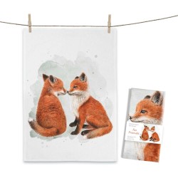 Geschirrtuch Füchse