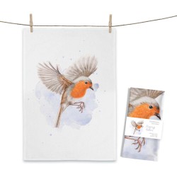 Geschirrtuch Rotkehlchen