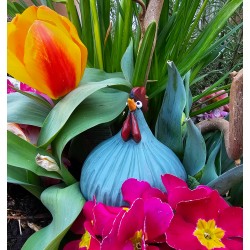 Ruth Vetter Henne Retro grün 12,5 cm