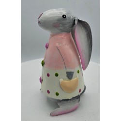 Osterhase Betty mit Schlappohren Rosa mit Punkten XS Osterhase Betty mit Schlappohren Rosa mit Punkten XS
