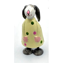 Osterhase Betty mit Schlappohren Creme mit Punkten XXS Osterhase Betty mit Schlappohren Creme mit Punkten XXS