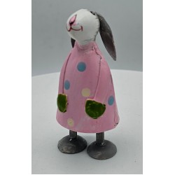 Osterhase Betty mit Schlappohren Rosa mit Punkten XXS Osterhase Betty mit Schlappohren Rosa mit Punkten XXS