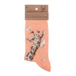 Motivsocke - Giraffe- Wrendale Designs - Damensocken - 37-42