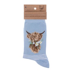 Motivsocken - Highlandrind - Wrendale Designs - Damensocke - 37-42