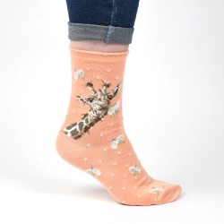 Motivsocke - Giraffe- Wrendale Designs - Damensocken - 37-42