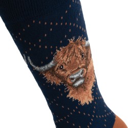 Motivsocken - Highlandrind - Wrendale Designs - Herrensocken - 41-46 Motivsocken - Highlandrind - Wrendale Designs - Herrensocken - 41-46
