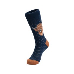Motivsocken - Highlandrind - Wrendale Designs - Herrensocken - 41-46 Motivsocken - Highlandrind - Wrendale Designs - Herrensocken - 41-46