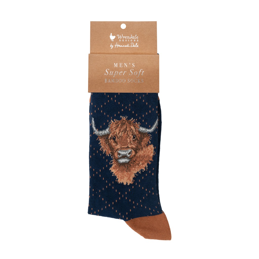 Motivsocken - Highlandrind - Wrendale Designs - Herrensocken - 41-46 Motivsocken - Highlandrind - Wrendale Designs - Herrensocken - 41-46