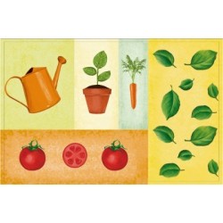 Fußmatte Gartenmotiv