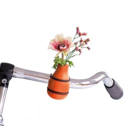 Fahrradvase Frieda orange