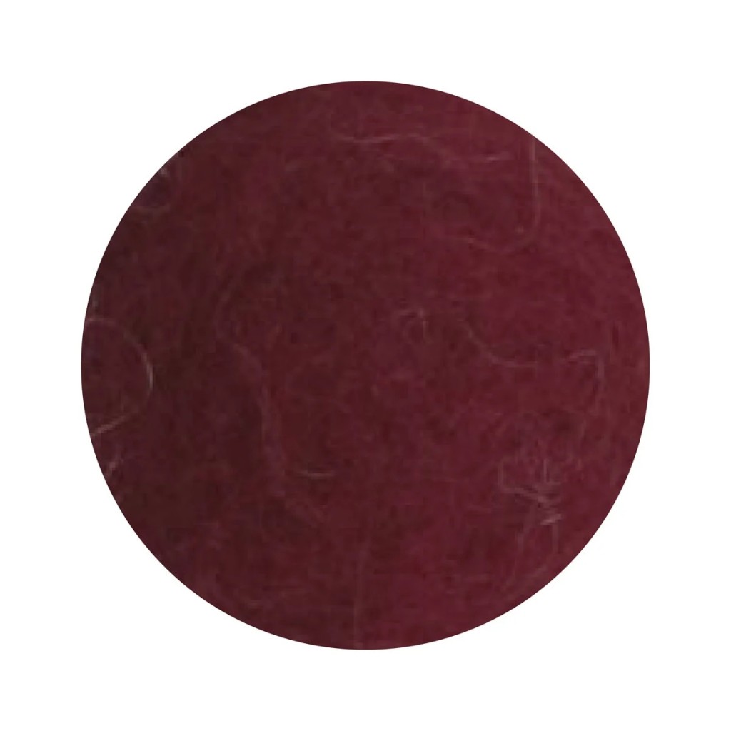 Gry & Sif Filzblume, 2 cm, Dunkelrot Gry & Sif Filzblume, 2 cm, Dunkelrot