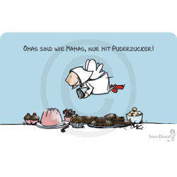 Frühstücksbrettchen Miriam Kramer Oma´s sind wie Puderzucker