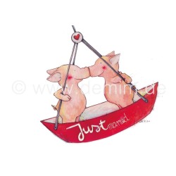 Postkarte Miriam Kramer JUSTmarried