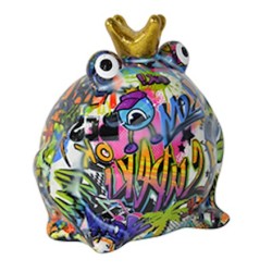 Pomme Pidou Spardose Frosch Freddy Grafitti B Pomme Pidou Spardose Frosch Freddy Grafitti B