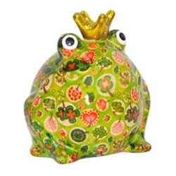 Pomme Pidou Spardose Frosch Herzen und Blumen