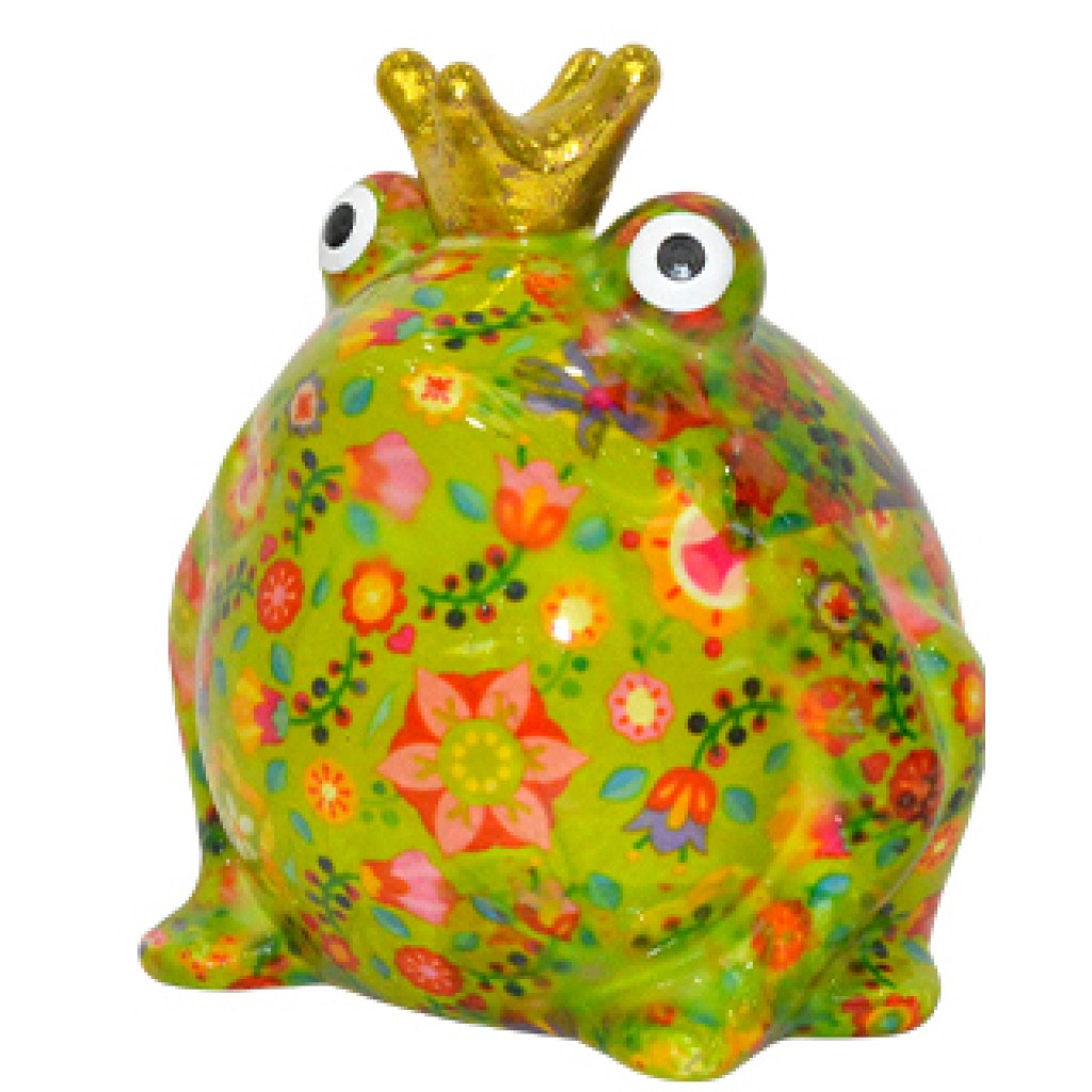 Pomme Pidou Spardose Frosch Blumen Pomme Pidou Spardose Frosch Blumen