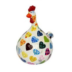 Pomme Pidou Spardose Huhn - Marie - Herzen Pomme Pidou Spardose Huhn - Marie - Herzen