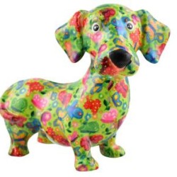 Pomme Pidou Spardose Dackel Dennis Grün Pomme Pidou Spardose Dackel Dennis Grün