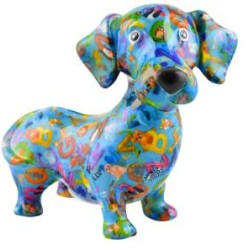 Pomme Pidou Spardose Dackel Dennis Blau Pomme Pidou Spardose Dackel Dennis Blau