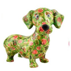 Pomme Pidou Spardose Dackel Dennis Blumen Pomme Pidou Spardose Dackel Dennis Blumen