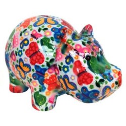 Pomme Pidou Spardose Nilpferd Schmetterlinge