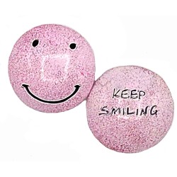 Handschmeichler Speckstein-smile-rosa