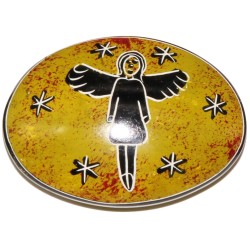 Handschmeichler Speckstein-Schutzengel-oval-grün