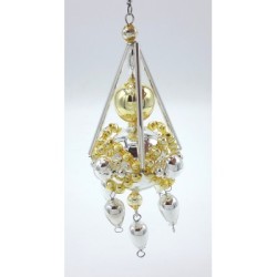 Gablonzer Christbaumschmuck Kugelornament 13cm Gablonzer Christbaumschmuck Kugelornament 13cm