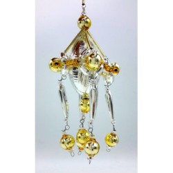 Gablonzer Christbaumschmuck Kugelornament 15cm Gablonzer Christbaumschmuck Kugelornament 15cm