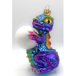 Christbaumschmuck Drache mit Schneeball Christbaumschmuck Drache mit Schneeball