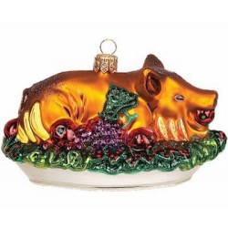 Christbaumschmuck Leckeres Spanferkel