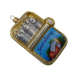 Christbaumschmuck Sardinen in der Dose
