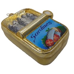 Christbaumschmuck Sardinen in der Dose