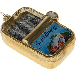 Christbaumschmuck Sardinen in der Dose