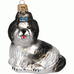 Weihnachtskugel Hund Shih Tzu Weihnachtskugel Hund Shih Tzu