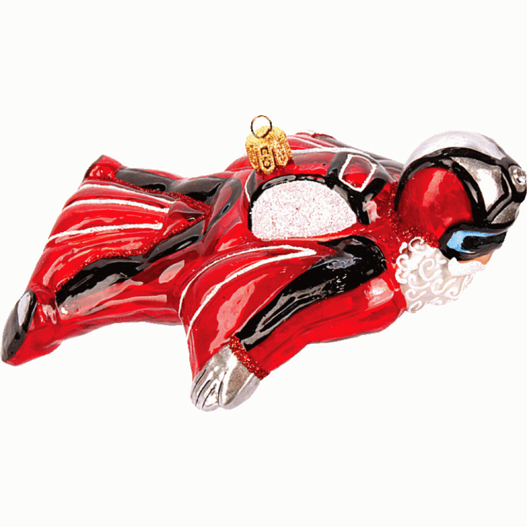 Christbaumschmuck Weihnachtsmann Skydiver Christbaumschmuck Weihnachtsmann Skydiver