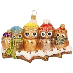 Christbaumschmuck Eulen auf Ast Christbaumschmuck Eulen auf Ast