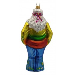 Christbaumschmuck Weihnachtsmann Hippie