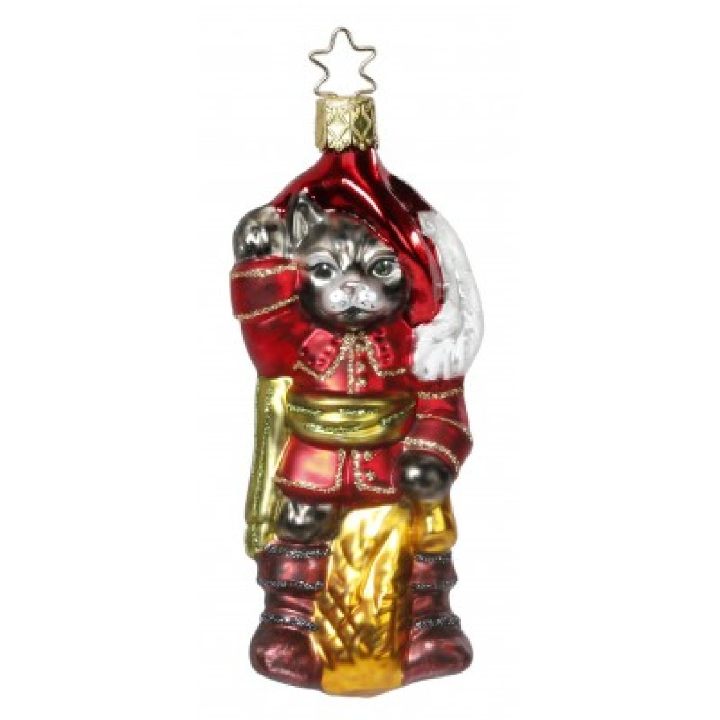Inge Glas Christbaumschmuck gestiefelter Kater Inge Glas Christbaumschmuck gestiefelter Kater