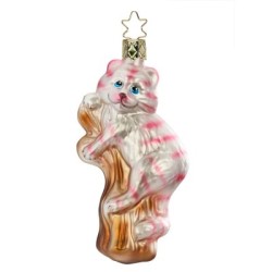 Inge Glas Christbaumschmuck grinsender Kater Inge Glas Christbaumschmuck grinsender Kater